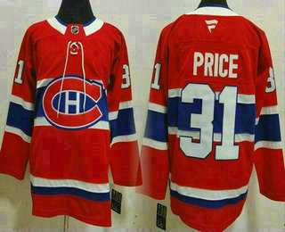 Men%27s Montreal Canadiens #31 Carey Price Red Authentic Jersey->toronto maple leafs->NHL Jersey